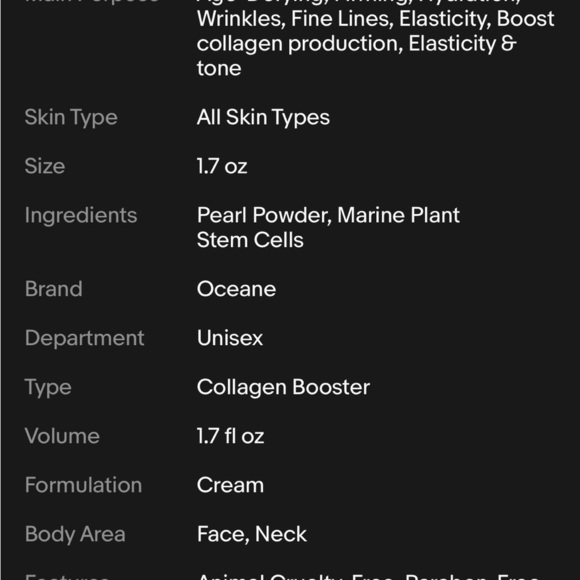 ⭐️Host Pick⭐️🛍Bundle sale🛍Oceane pink pearl face and neck cream,New - Picture 8 of 9